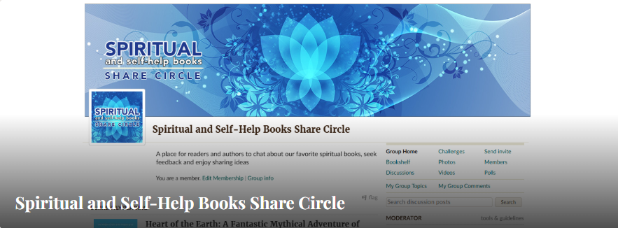 Spiritual and Self-Help Books Share Circle community